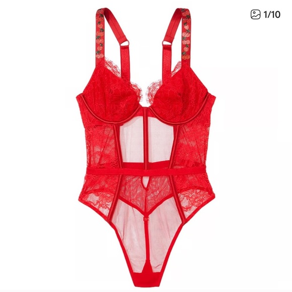 VICTORIA'S SECRET‼️. VERY SEXY
Shine Strap Halter Lace Teddy‼️ - Picture 11 of 11